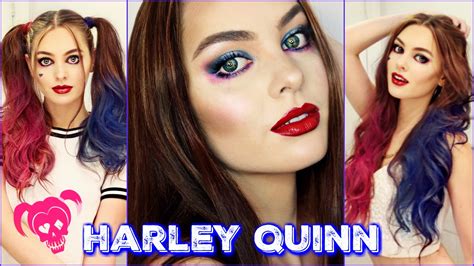 harley quinn hair colors|Harley Quinn / Suicide Squad hair and makeup tutorial